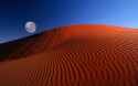 Red moon desert