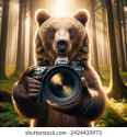 indoor-photo-bear-holding-camera-260nw-2424433973