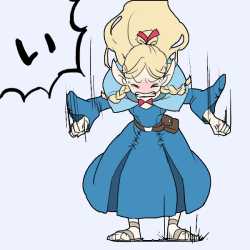 angry elf girl