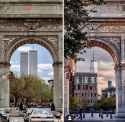 Towers through the arch
