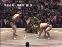 Chiyonofuji vs Terao - Hatsu 1989, Day 8 - Sotogake.webm