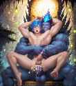 39925-1239505603-cute gay muscular aquatic water demon lord with blue skin fucking a skinny mermen twink boy, 2boys, sitting carry sex, sitting o