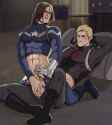 2579368 - Bucky_Barnes Captain_America Marvel Steve_Rogers